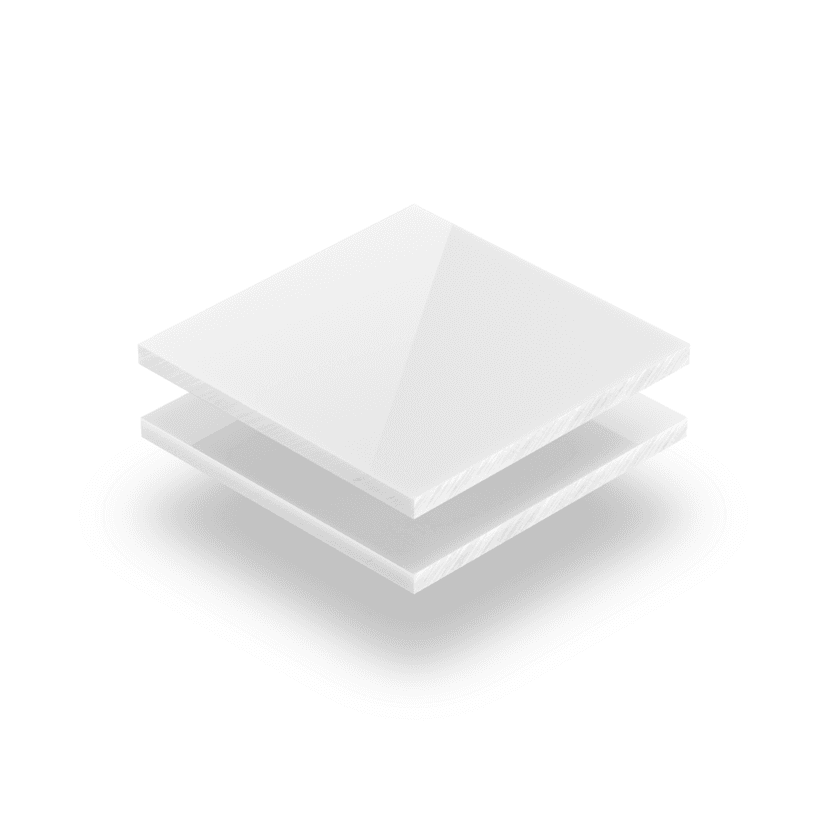 Plaque plexiglass blanc