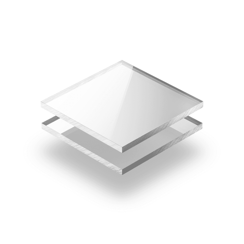 Plaque plexiglass miroir argent