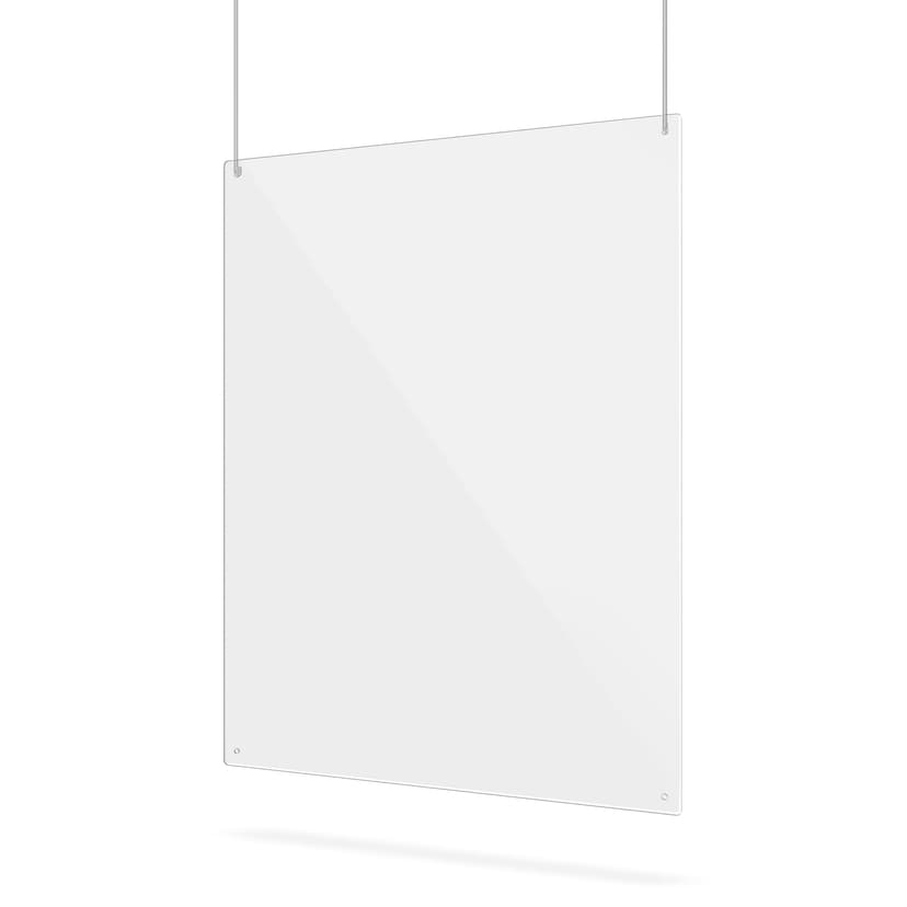 Ecran avec trous de suspension en plexiglass