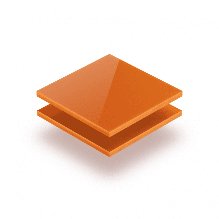 Plaque de lettres orange 8mm