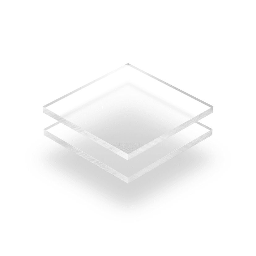 Plaque plexiglass givré