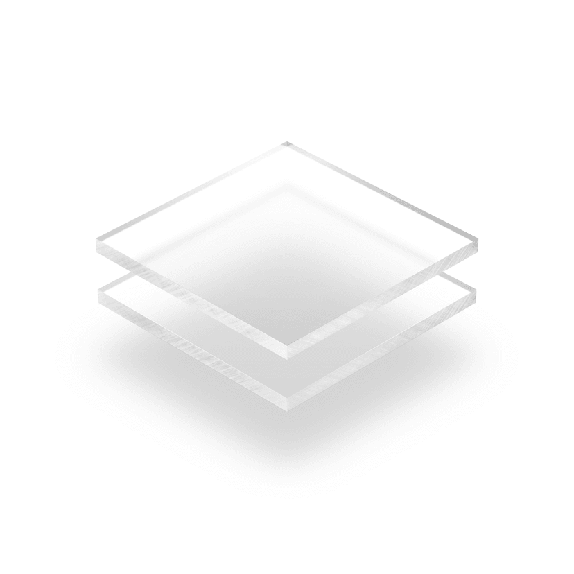Plaque plexiglass givré
