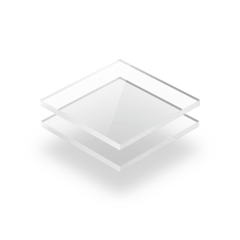 Plaque plexiglass transparent coulé