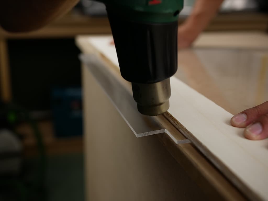 Chauffer le plexiglass
