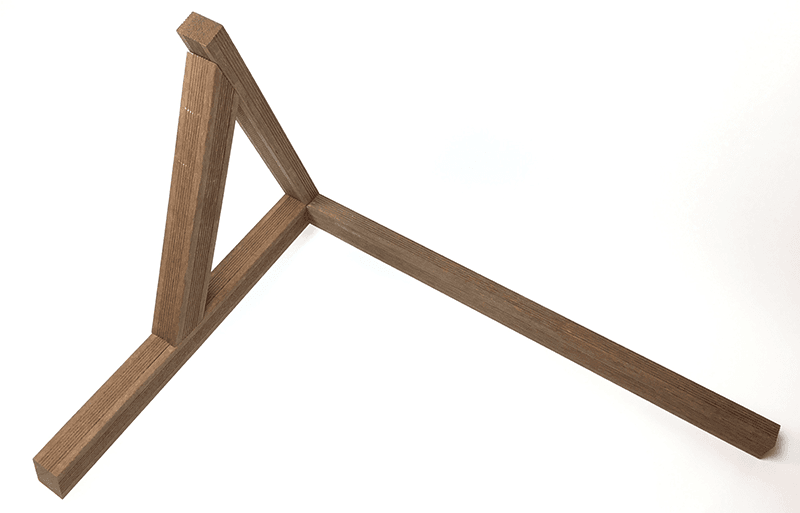 Fabriquer un auvent de porte - Côté et dos