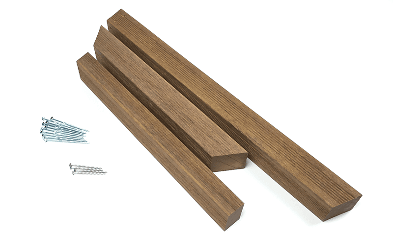 Fabriquer un auvent de porte - parties du côté