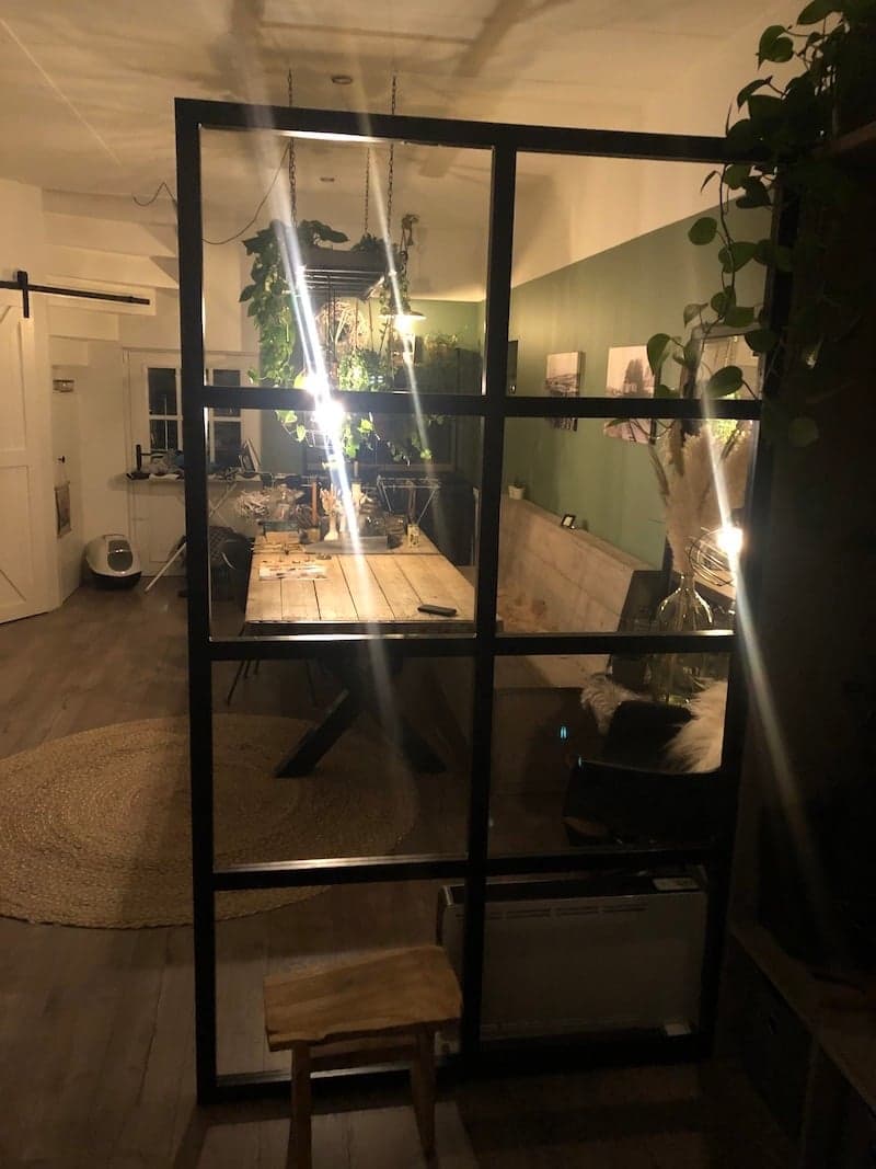 Fabriquer un separateur de piece bois et plexiglass