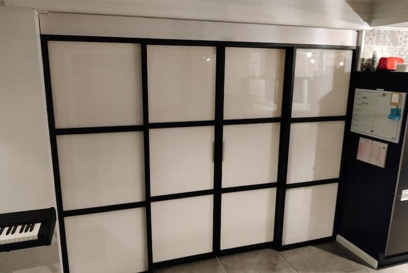Fabriquer un separateur de piece porte coulissante