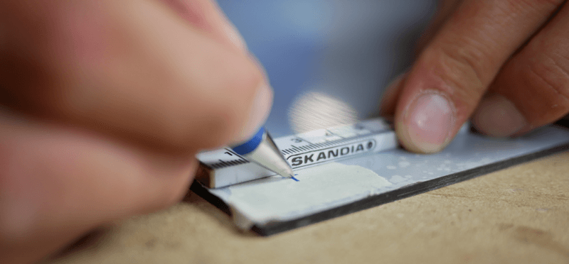 Miroir de jardin en plexiglass etape 3