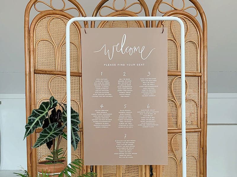 Plan de table plexiglass