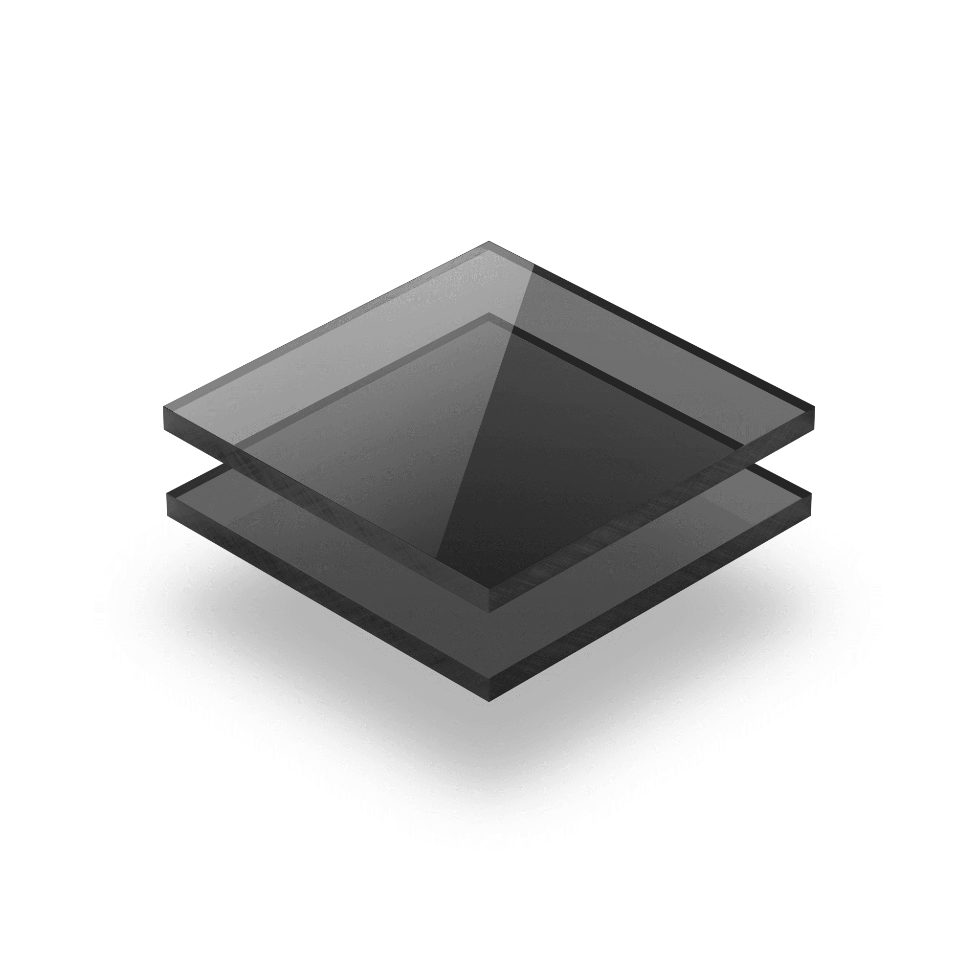 Plaque plexiglass teinté gris