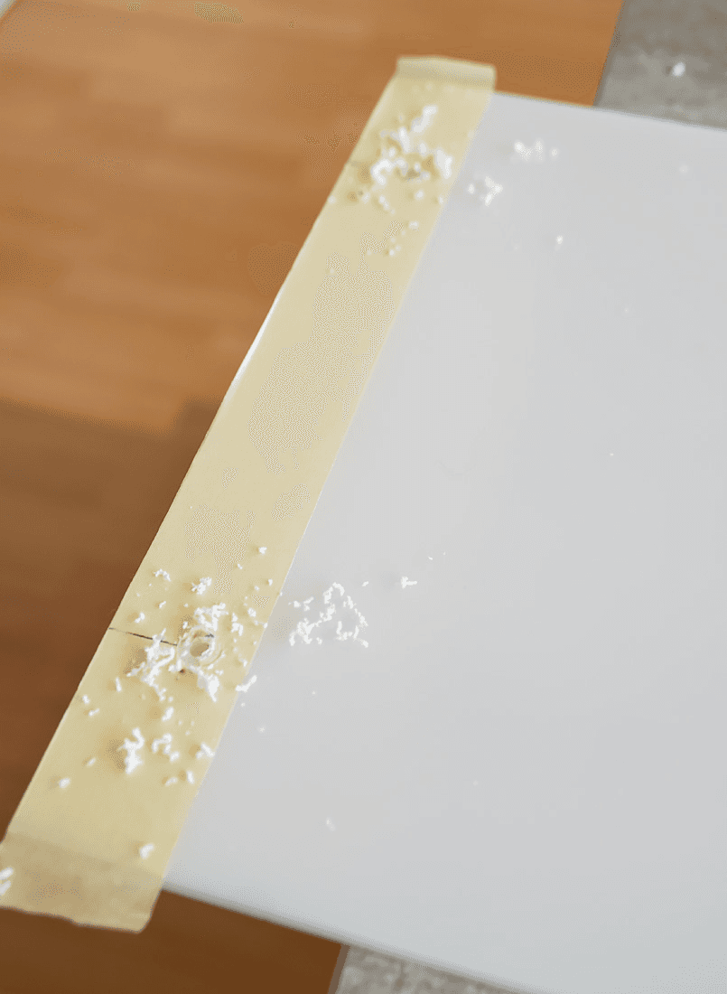 Plateau en plexiglass - resultat de percage