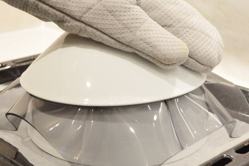 Plier du plexiglass - centre de table diy