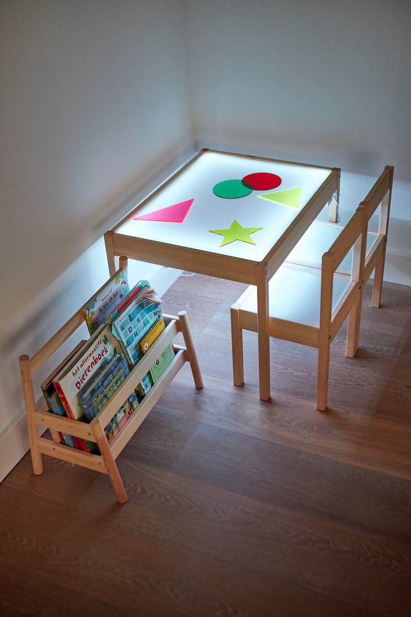 Table lumineuse enfent hack Ikea