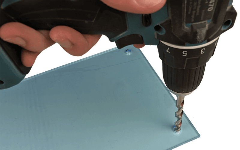 cadre flottant en acrylique etape 1