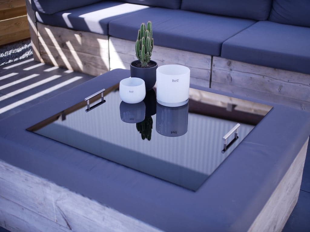 Creer un plateau pouf du plexiglass