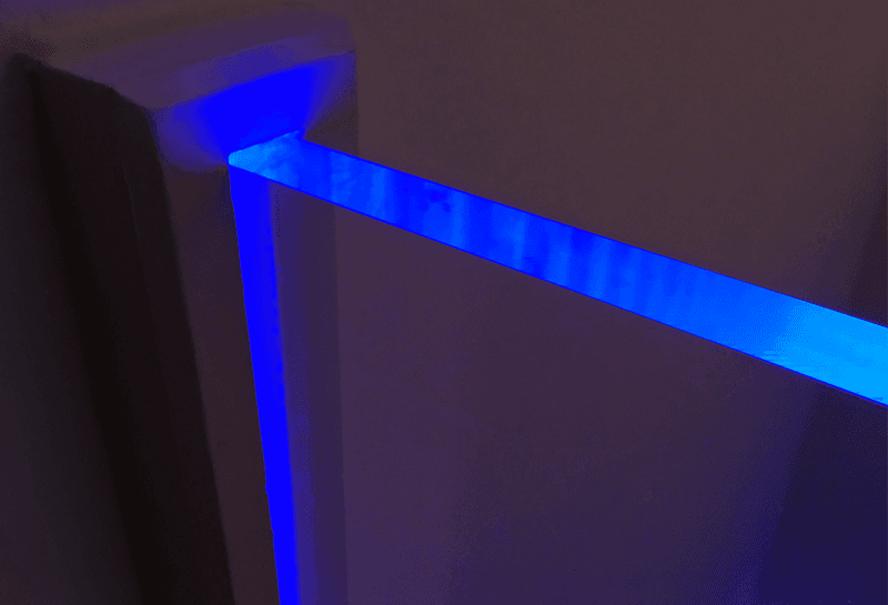 Edge-lit plexiglass