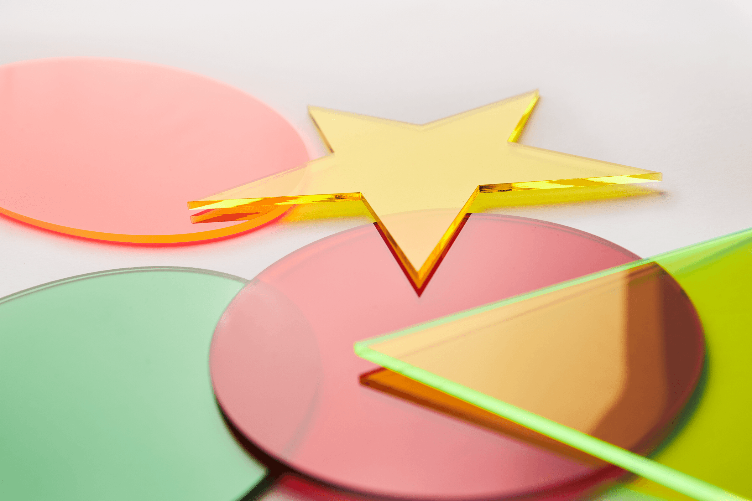 Formes de plexiglass