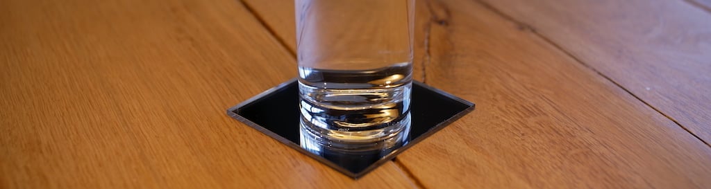 sous-verres plexiglass