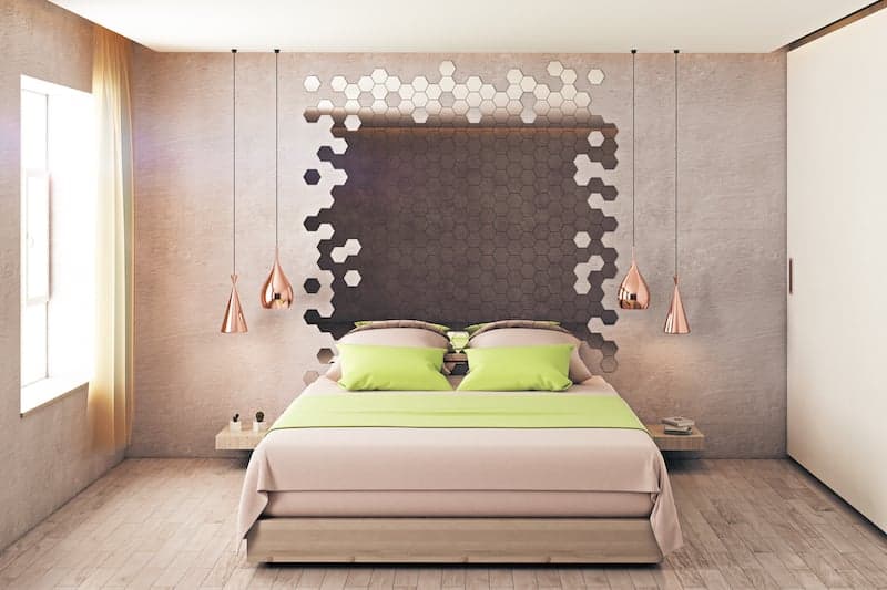 Idees de decoration pour la maison formes de miroir hexagone miroir