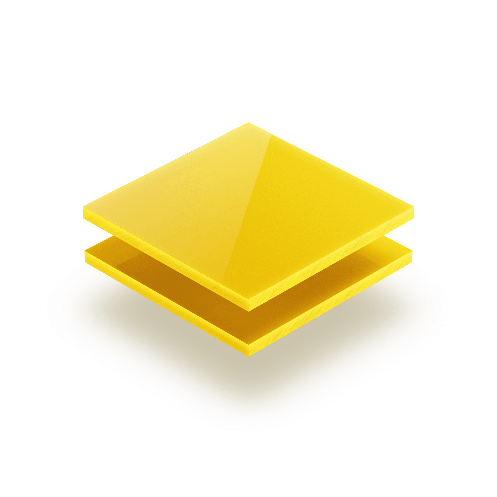 Plaque plexiglass jaune opale 3mm
