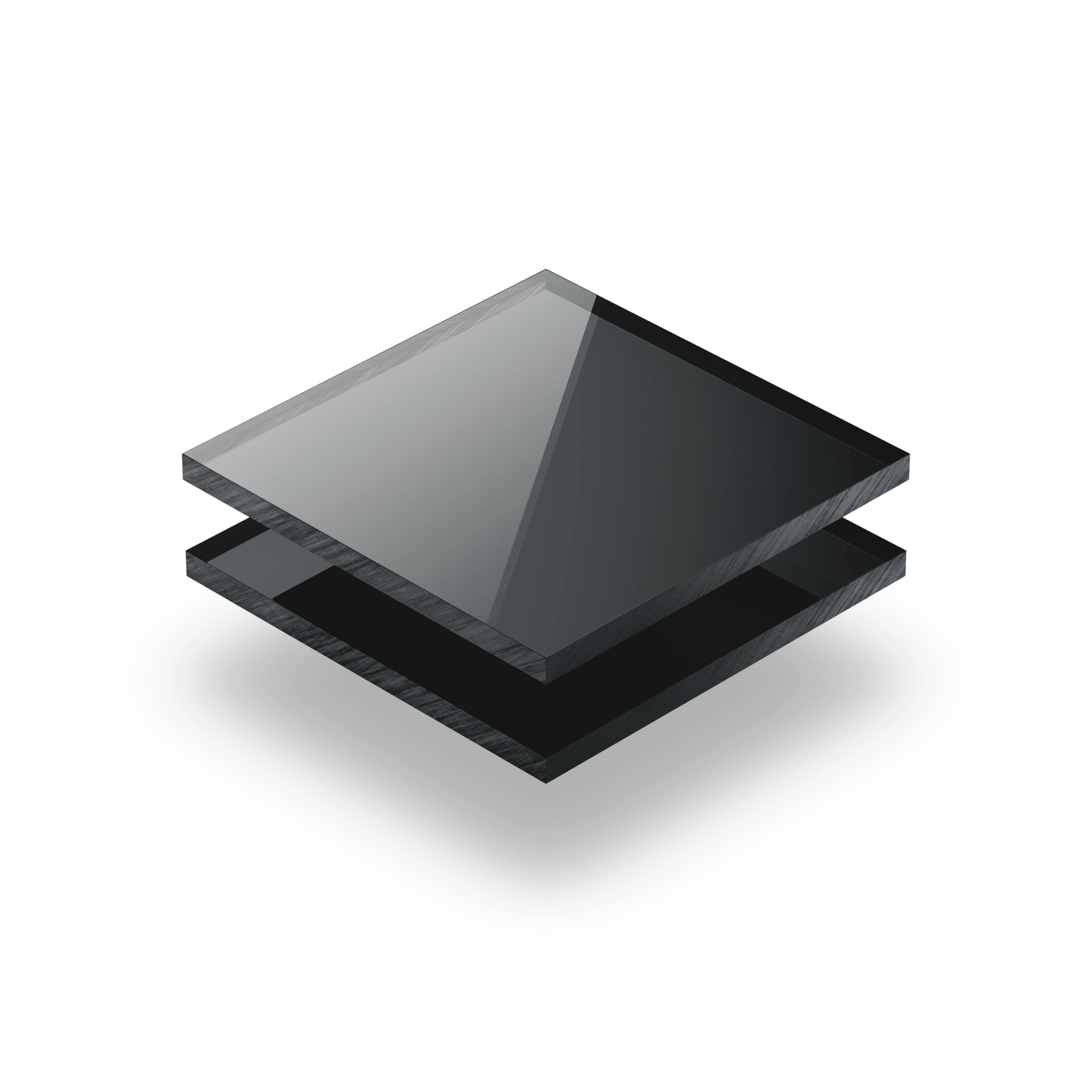 Plaque plexiglass miroir anthracite 3mm