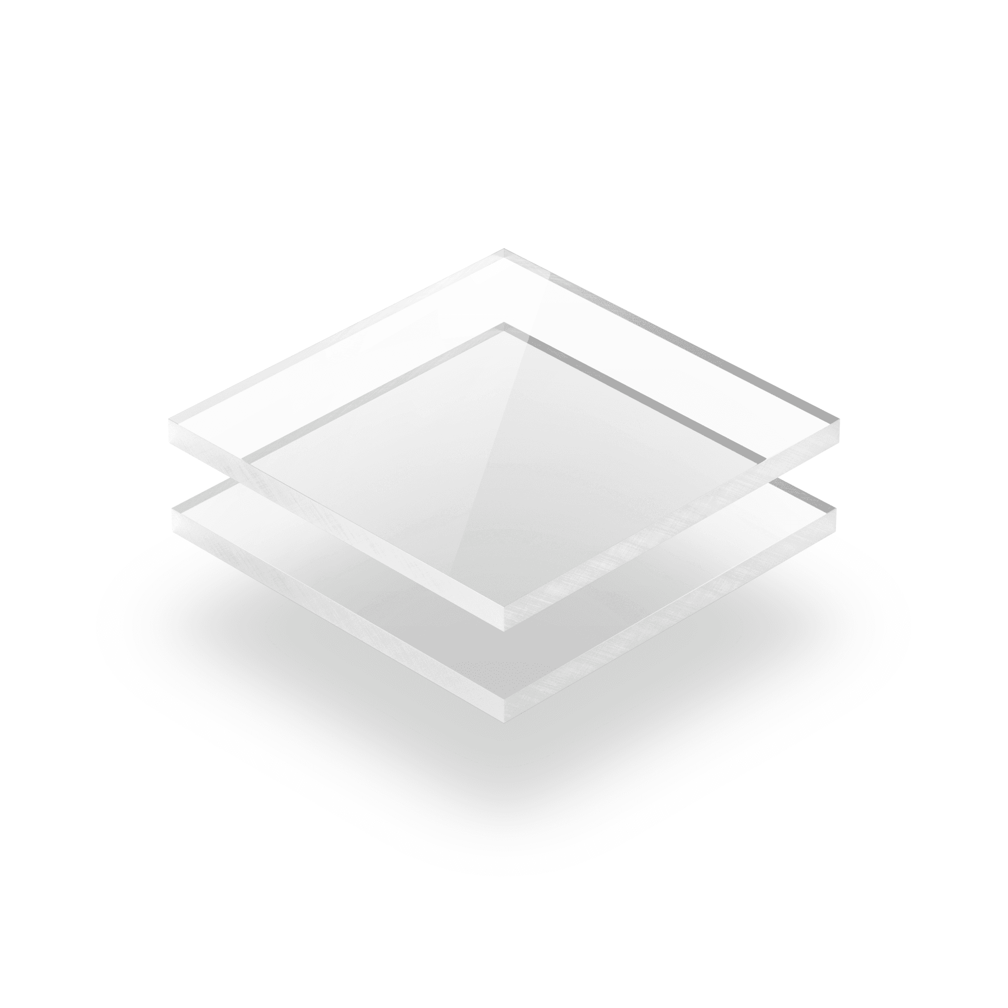 Plaque plexiglass transparent coulé