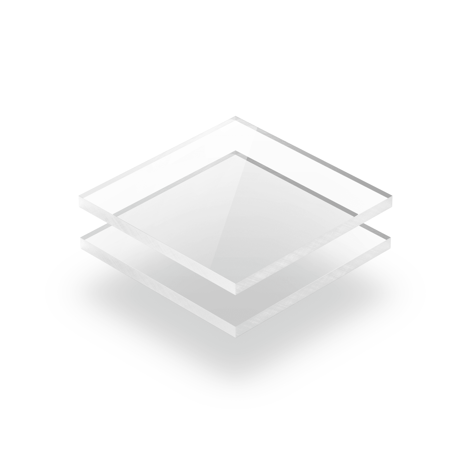 Plaque plexiglass transparent coulé