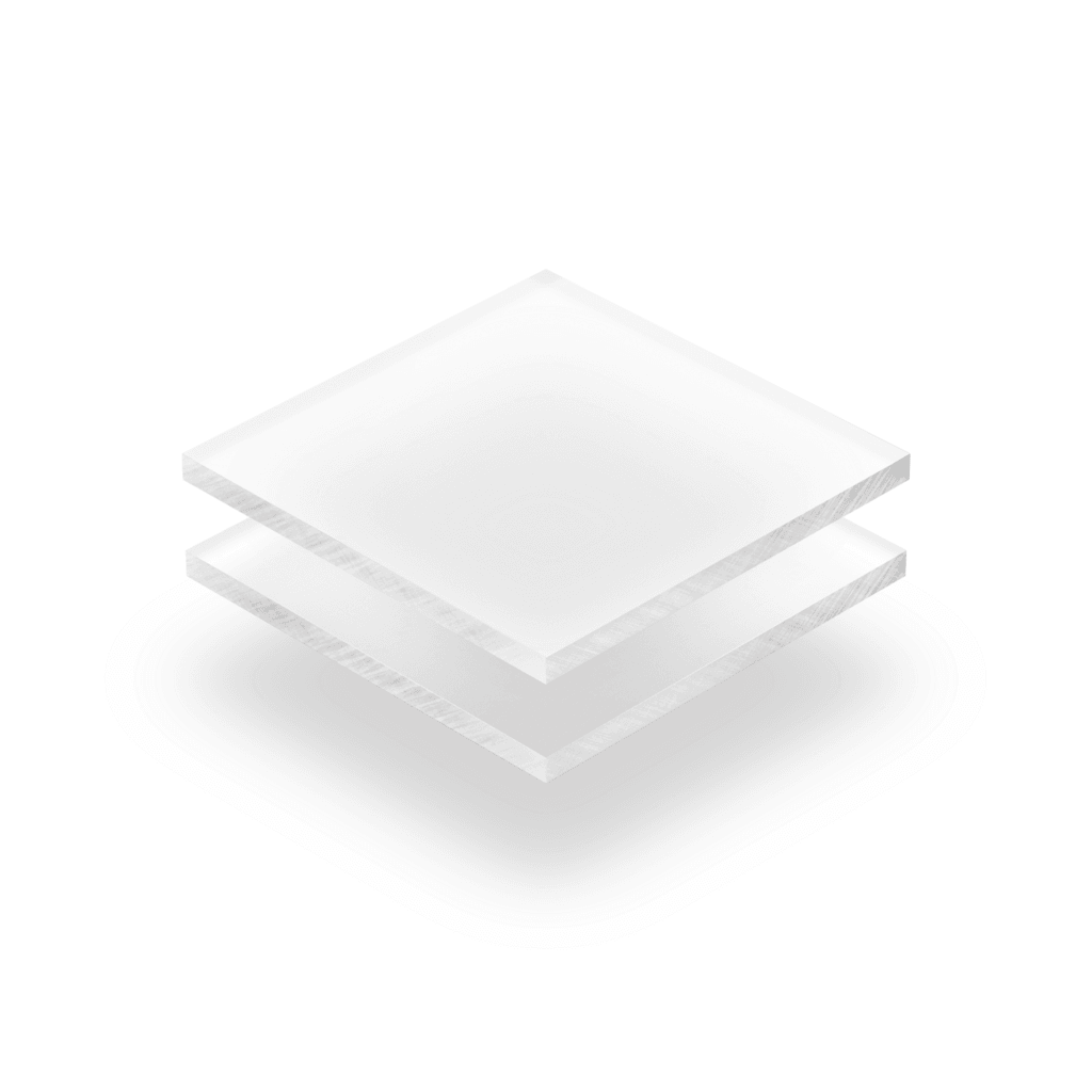 Plexiglass givré blanc opale