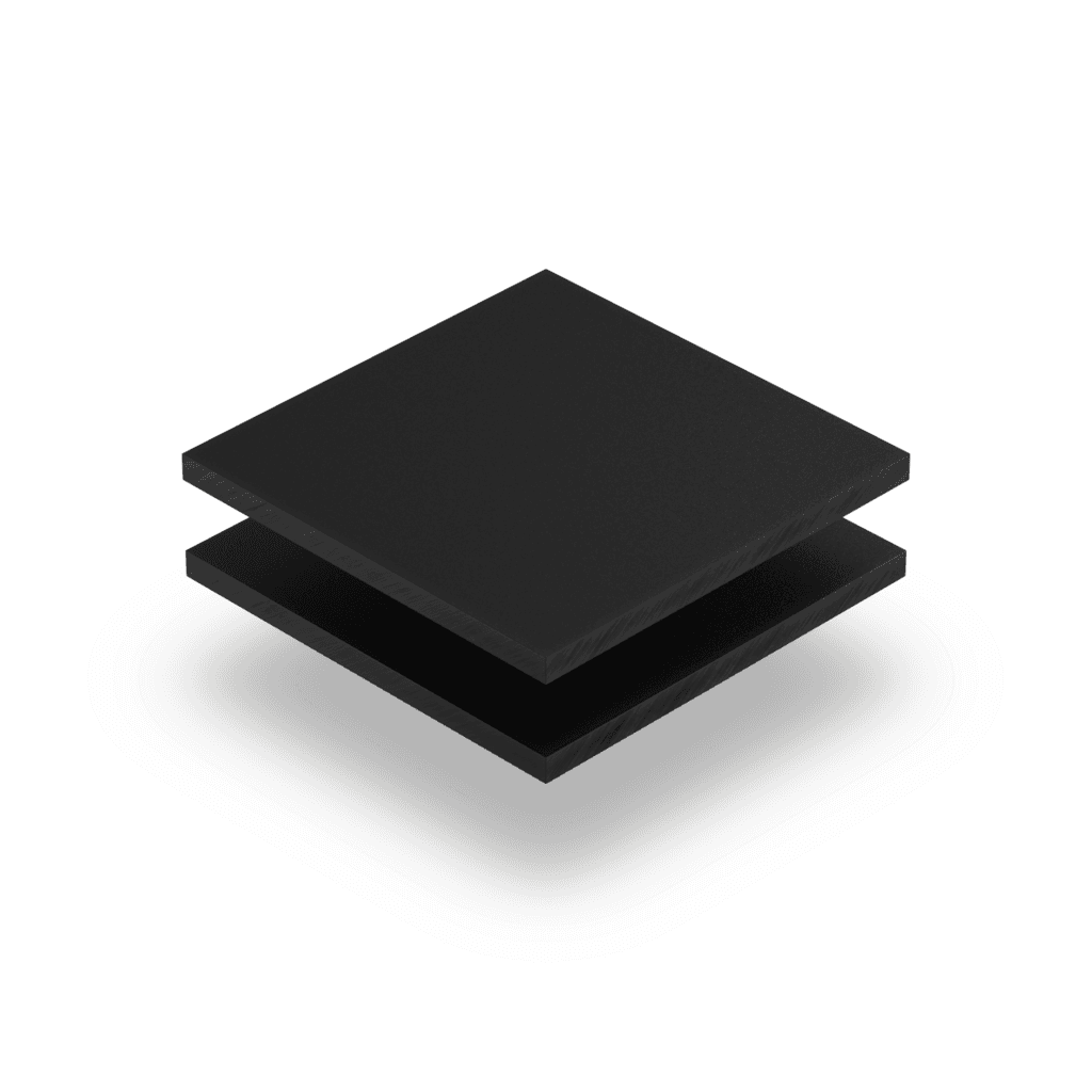 Plexiglass givré noir
