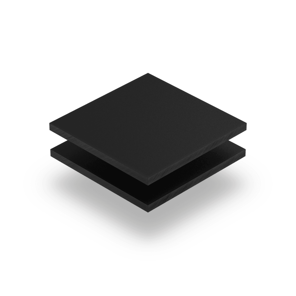 Plexiglass givré noir