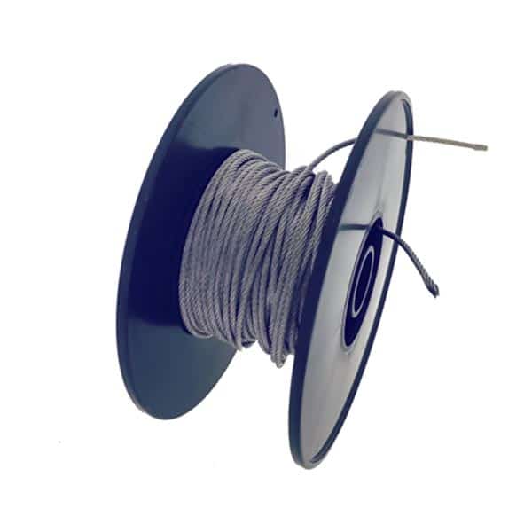 Fil en acier inoxydable - Systeme de suspension plexiglass