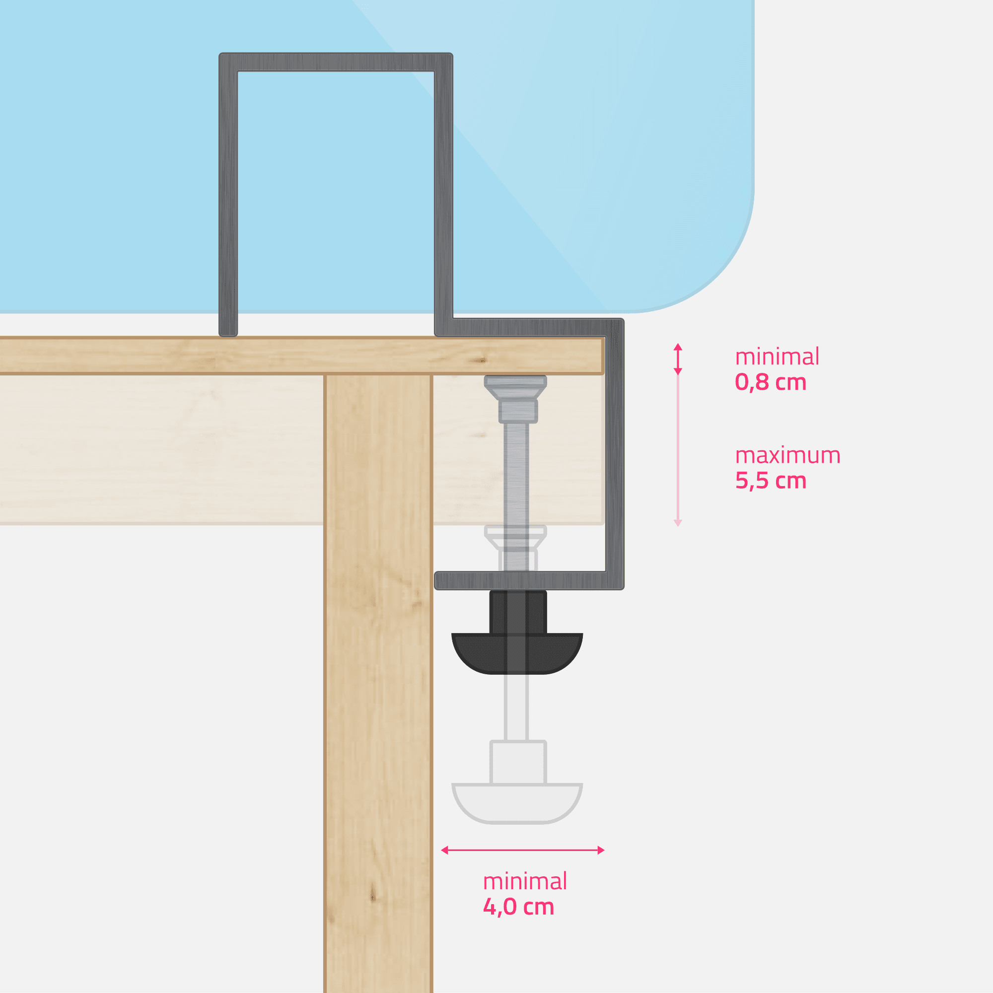 Petite pince de table - specifications