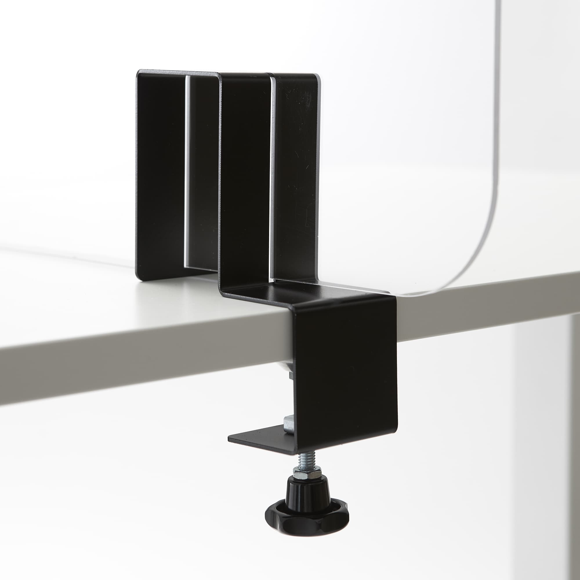 Support avec pince a vis pour plaque plexiglass