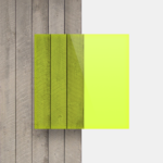 Plaque plexiglass vert fluorescent