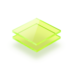 Plaque plexiglass vert fluorescent