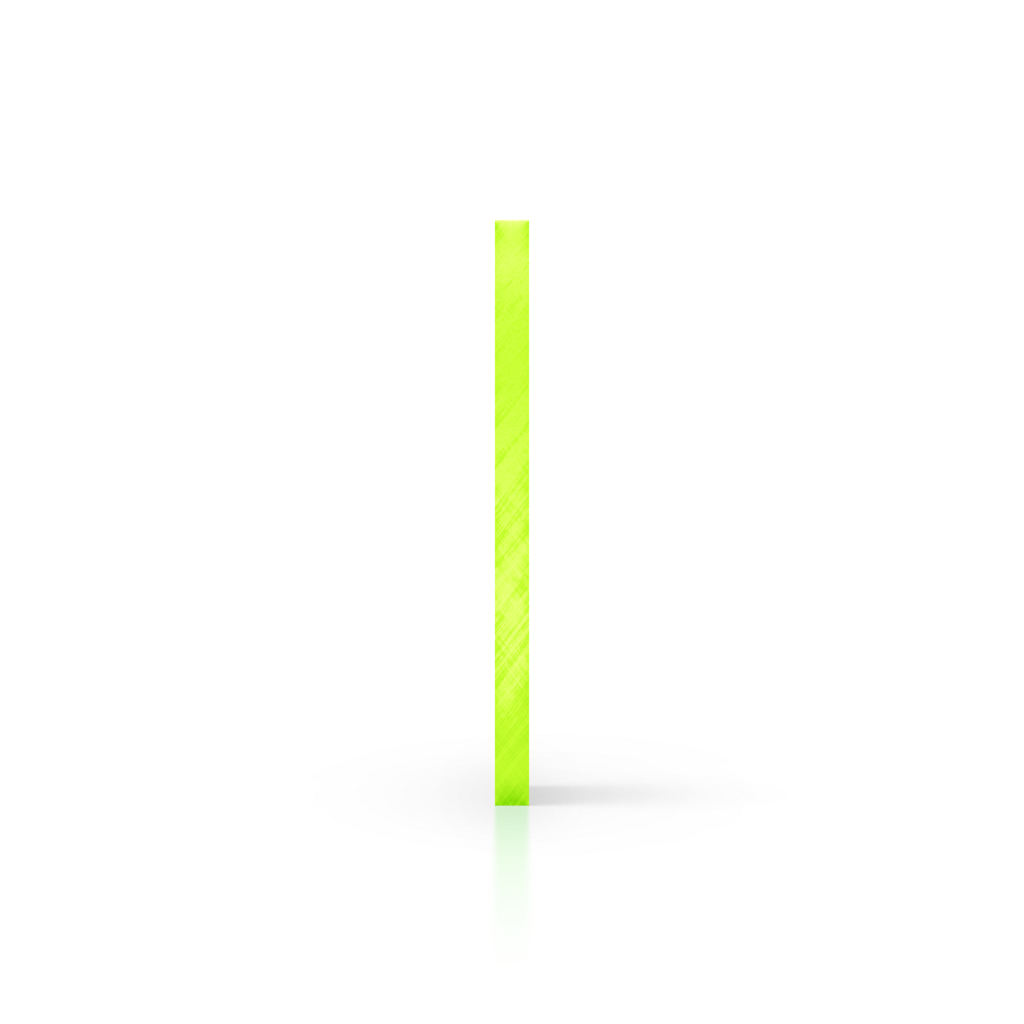 Plaque plexiglass vert fluorescent