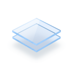 Plaque plexiglass bleu fluorescent