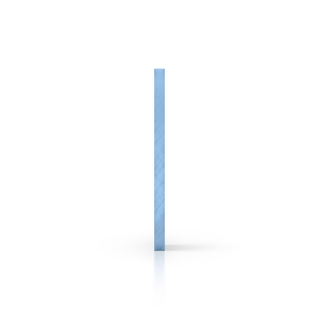 Plaque plexiglass bleu fluorescent