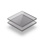 Plaque plexiglass teinté gris