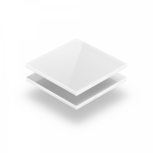 Plaque plexiglass blanc opaque extrudé