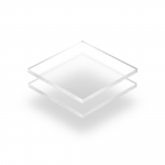 Plaque plexiglass transparent fumé gris brillant sur mesure coulé 3mm
