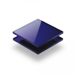 Plaque plexiglass miroir bleu 3mm