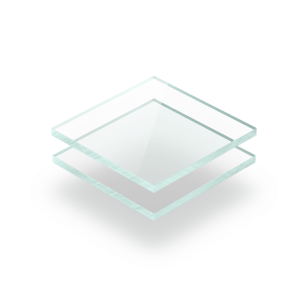 Plaque plexiglass teinté aspect de verre 5mm