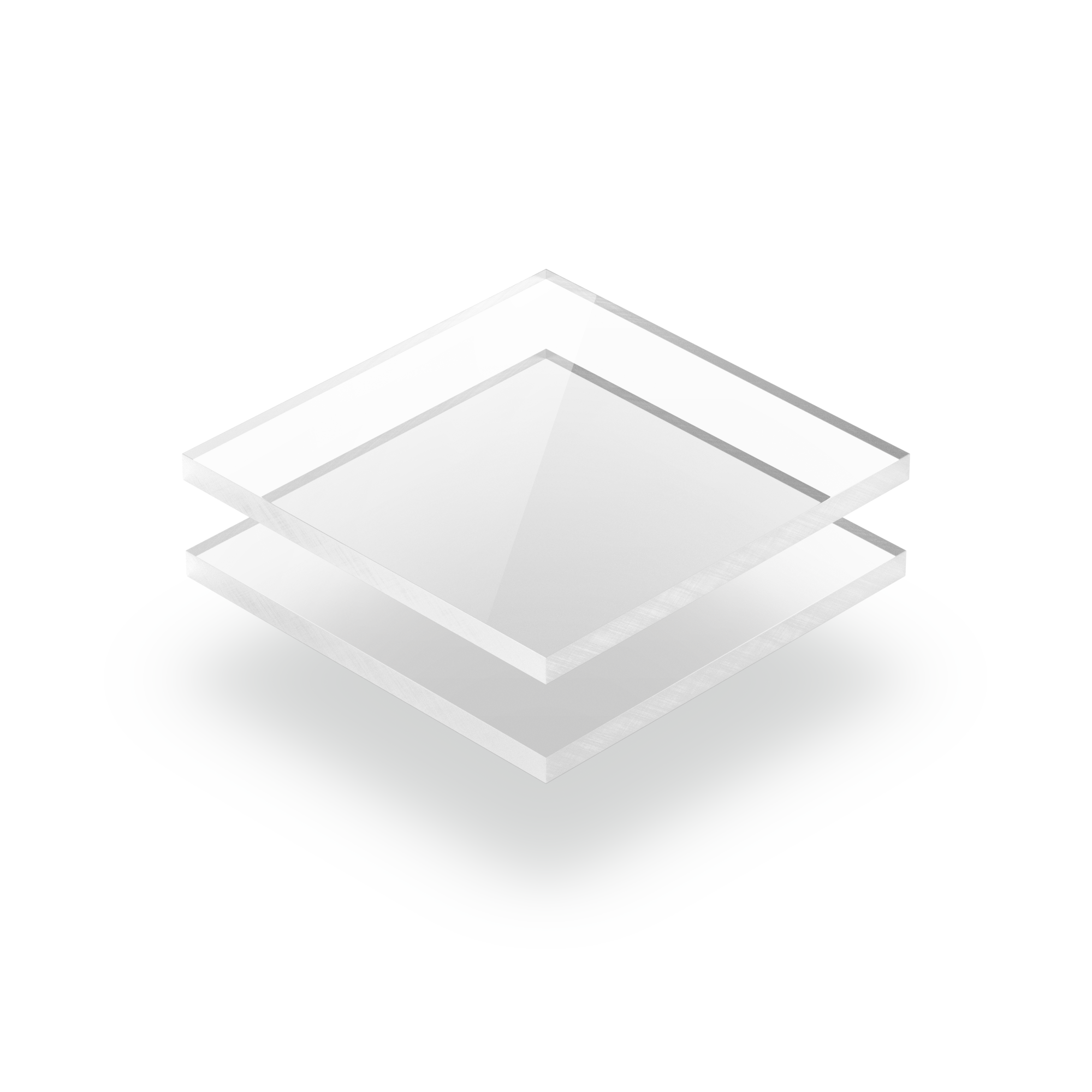 Aucune colle requise Acrylique transparent en plastique transparent 25mm x10 