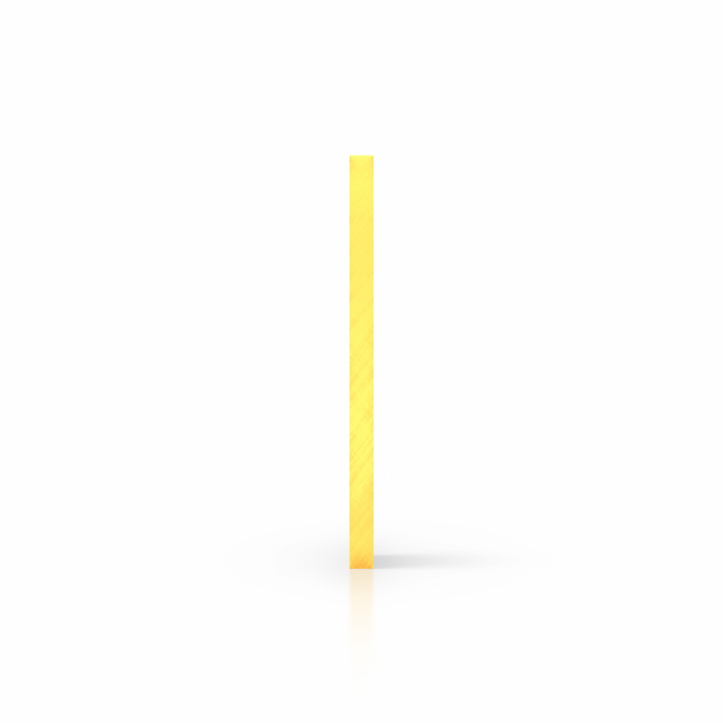 Cote plexiglass fluorescent jaune
