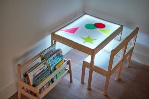 Fabriquer une table lumineuse resultat final