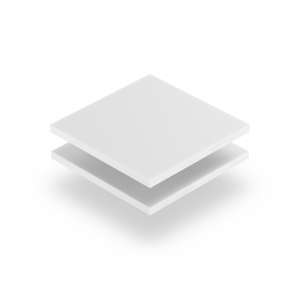 Panneau de lettres en plexiglass blanc mat