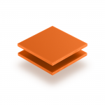 Panneau de lettres en plexiglass orange mat