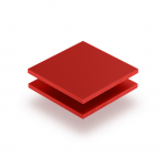 Panneau de lettres en plexiglass rouge de securite mat